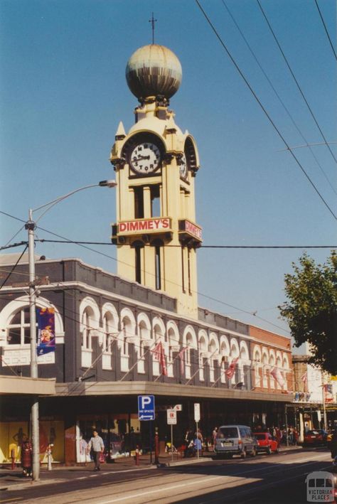 Swan Street, Richmond, 2001 Melbourne Architecture, Richmond Melbourne, Historic Homes, Dresden, Ferry Building San Francisco, Old Photos, Wall Murals, Melbourne, The Neighbourhood