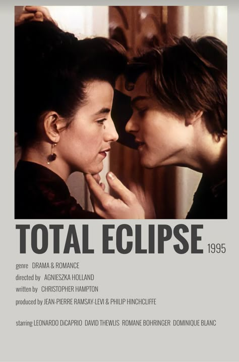 Total Eclipse 1995, Netflix Movie List, Movie Recs, Leonardo Dicaprio Movies, Indie Movie Posters, Night Film, Hidden Agenda, Movie To Watch List, Girly Movies