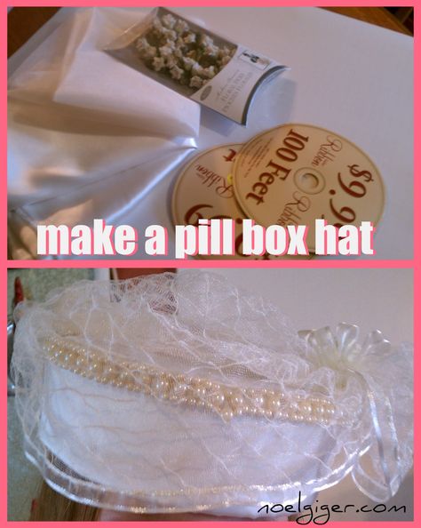 Pill Box Hat Tutorial Pillbox Hat With Veil, Veil Diy, Pill Box Hat, Hat With Veil, Doll Hats, Headpiece Diy, Pinterest Crafts, Box Hat, Rockabilly Hair