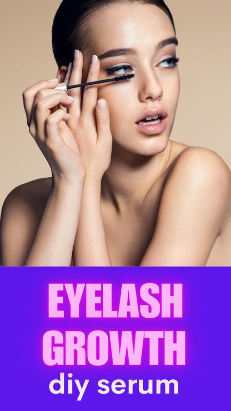 Eyelash Growth Serum DIY For Longer Lashes - Mommy Lounge Eyelash Growth Serum Diy, Diy Lash Growth Serum, Serum At Home, Oil For Eyelash Growth, Eyelash Growth Diy, Diy Eyelash Growth Serum, Natural Eyelash Growth, Diy Body Scrub Recipes, Diy Serum