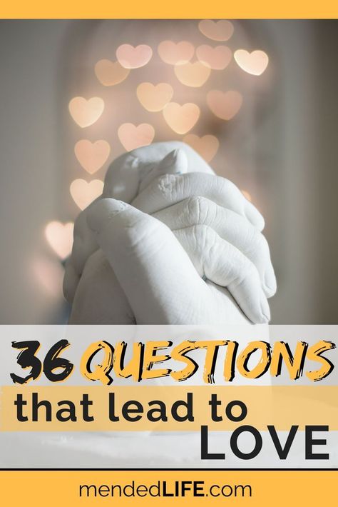 36 Questions That Lead to Love. There’s been a lot of buzz in psychological studies lately in regards to love. Psychologist Arthur Aron researched how asking and answering certain questions can actually cause people to fall in love. In fact, Aron has compiled a 36-question list, broken down into 4 groups, so you can try this out for yourself. #love Question List, 36 Questions, Praying For Your Husband, Biblical Marriage, List Of Questions, Marriage Goals, Marriage Counseling, Christian Marriage, Marriage Relationship