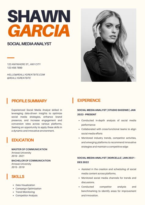 Unlock your career potential with our White Orange Clean Professional Resume design! Stand out from the crowd with a sleek and polished presentation of your skills and experience. Let this resume template be your key to landing your dream job. Don't miss the chance to make a lasting impression! Professional Resume Design, Unique Resume, Resume Design Professional, Resume Template Examples, Professional Resume Template, Downloadable Resume Template, Resume Design Template, Design Stand, Innovation Strategy