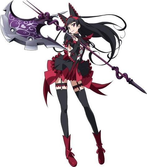 Rory Mercury from Gate Rory Mercury, Accel World, Black Anime Characters, Manga Characters, Dark Anime, An Anime, Anime Style, Anime Images, Anime Character