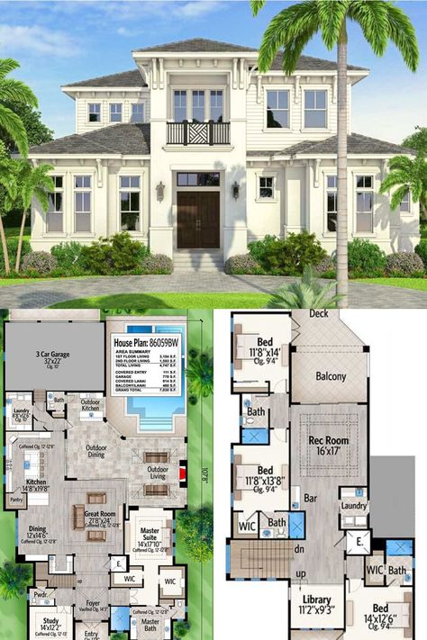 Two Story House With Pool, House Second Floor Design, House Layout Plans 4 Bedroom 2 Story Bloxburg, Costal House Layouts, 5 Bedroom Florida House Plans, House Layouts 2 Story 5 Bedrooms, House Exterior Blueprints, 5 Bedroom Mansion Floor Plans, Big House Layouts 2 Story