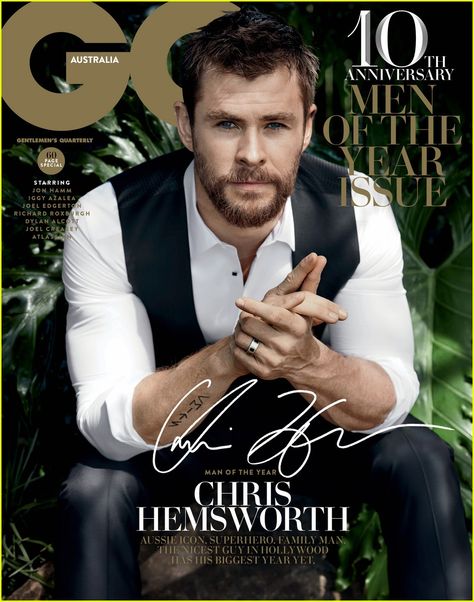 Chris Hemsworth Men Magazine Cover, Fashion Cover Magazine, Gq Magazine Covers, Snowwhite And The Huntsman, Gq Australia, Hemsworth Brothers, Sean O'pry, Chris Hemsworth Thor, Cover Magazine