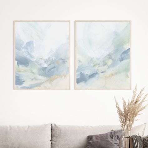 Beach House Artwork, Beachy Color Palette, Artwork Series, Beachy Colors, Cool Aesthetic, Coastal Painting, 8x10 Art Prints, Ocean Inspired, Ocean Painting