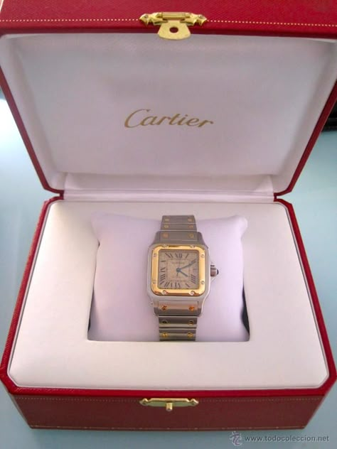 Reloj Cartier Santos Automatic de caballero / Relojes en todocoleccion Mingyu Blue, Cartier Santos, Casio Watch, Cartier, Time Piece, Blue, Santos