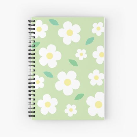 Aesthetic Notebook Cover Design Blue, Blue Notebook Aesthetic, Aesthetic Note Book, Cute Notebooks For School, Aesthetic Supplies, Flower Pastel, Cute Spiral Notebooks, Kawaii Notebook, Blue Notebook