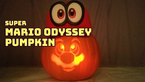 A Super Mario Odyssey speed pumpkin carving! 🎃🔪👀 Super Mario Odyssey, Game Diy, Pumpkin Template, Oh Snap, Diy Games, A Pumpkin, Super Mario, Pumpkin Carving, Video Game