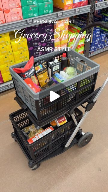 Sam Shannon on Instagram: "Grocery restock with the handiest personal shopping cart 🍎🛒 #asmrrestock #groceryshopping #groceryshopwithme #asmrgroceryshopping #shoppingasmr #groceryhaul #groceryrestock #groceryasmr #amazonfinds #amazonmusthaves #amazonlifehacks" Grocery Restock, Personal Shopping Cart, Folding Shopping Cart, Folding Cart, Folding Trolley, Grocery Cart, Healthy Grocery List, Utility Cart, Grocery Budgeting