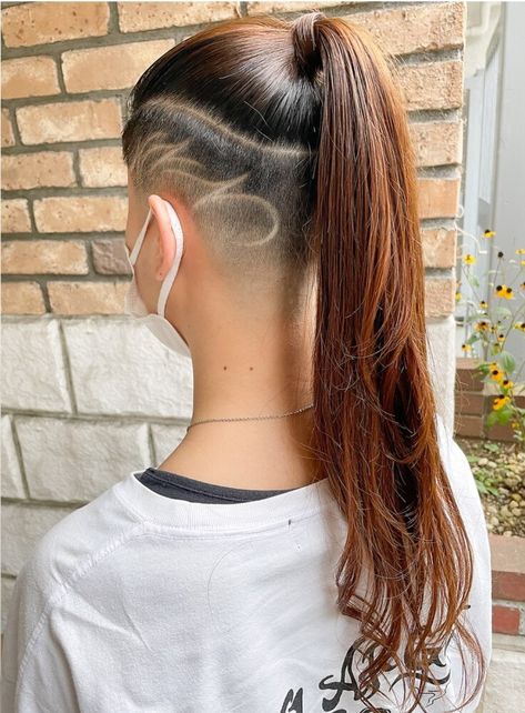 Shaved Designs, Undercut Hairstyles Women, Cornrow Hairstyles For Men, Half Shaved Hair, Boyish Style, Shaved Side Hairstyles, Half Shaved, Girl Haircuts, Cornrow Hairstyles