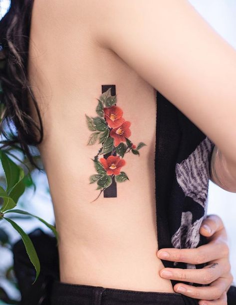 Vertical Cover Up Tattoos, Tattoo Name Cover Up, Bookmark Tattoo, Block Tattoo, Tattoos Western, Tattoos Abstract, Tatuaje Cover Up, Tattoos Japanese, Cover Up Tattoos For Women