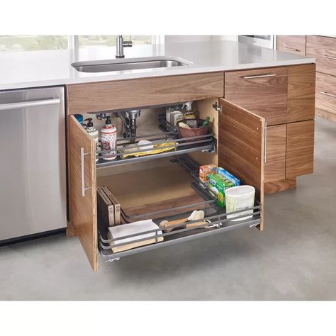 Organiser Cucina, Pull Out Drawer, Kabinet Dapur, Rev A Shelf, Diy Kitchen Storage, Kitchen Room Design, Kitchen Cabinet Storage, Kitchen Furniture Design, Cabinet Organization