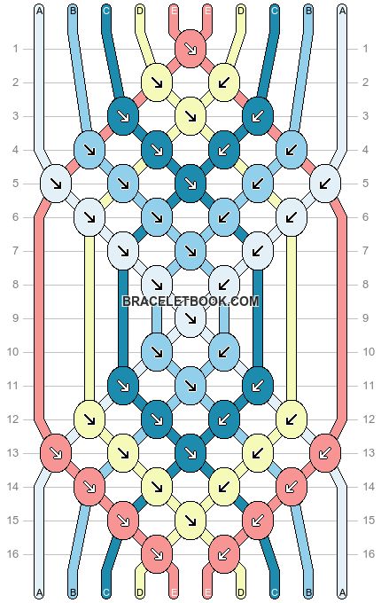 Normal pattern #14708 variation #358370 | BraceletBook Wavy Friendship Bracelet, Leaf Bracelet, Racoon, Bracelet Tutorial, Friendship Bracelet Patterns, Bracelet Patterns, Friendship Bracelet, Cool Gifs, Friendship Bracelets