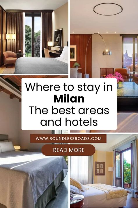 Not sure where to stay in Milan? Here’s a guide to the best areas and hotels for every type of traveler. Click the link to find your stay! #StayInMilan #MilanHotels #ExploreMilan #BestHotelsMilan #TravelMilan #BoundlessRoads Best Hotels In Milan, Milan Hotel, Milan Italy, Best Hotels, Click The Link, Milan, Good Things, Italy, Hotel