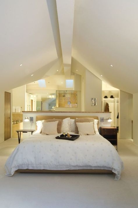 Attic Master Suite, Loft Conversion Bedroom, Attic Bedroom Designs, Attic Conversion, Attic Apartment, Budget Bedroom, Attic Bedrooms, Attic Renovation, Attic Spaces