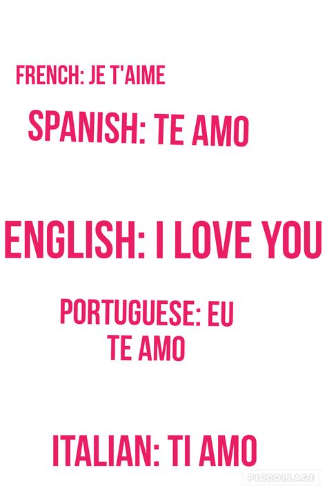 Tattoo ideas that say I love you in different languages Quotes In Other Languages, I Love You Languages, Love In Different Languages, Love Language Gifts, 5 Love Languages, Other Languages, Different Languages, Yourself Quotes, Love Language