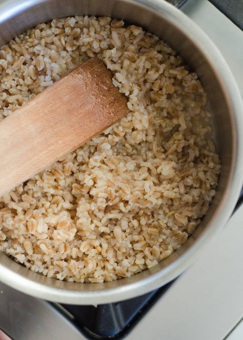 The Tastier Way to Cook Rice | Kitchn Grain Substitutes, Brown Rice Cooking, Barley Rice, Flavored Water Recipes, Cook Rice, Ancient Grains, How To Cook Rice, Supper Recipes, Cooking Basics