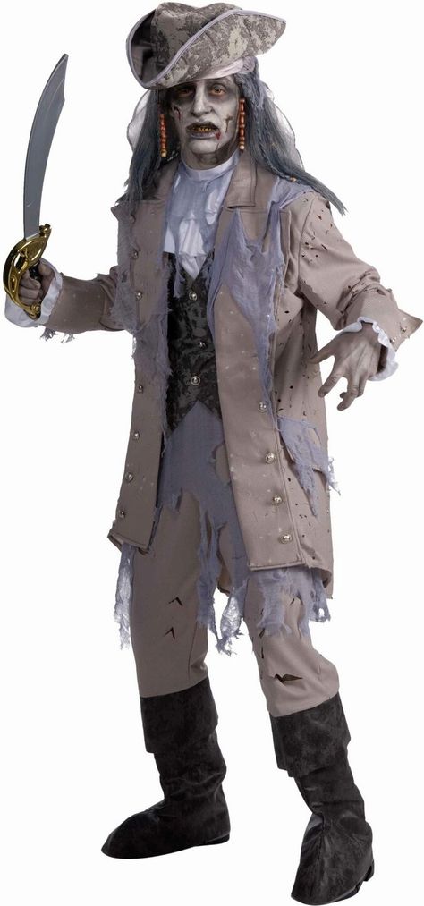 Idée maquillage zombie pirate Zombie Pirate Costume, Zombie Fancy Dress, Zombie Pirate, Makeup Zombie, Zombie Halloween Costumes, Pirate Halloween Costumes, Pirate Halloween, Ghost Costume, Zombie Costume