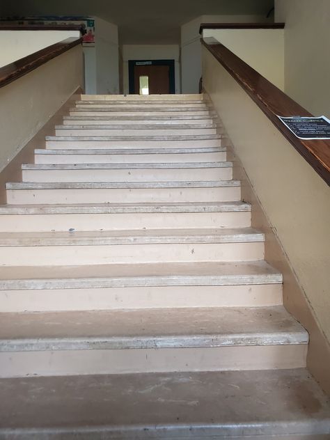 Main Stairway at Farrar School, Maxwell, Iowa Farrar School, Colby, Iowa, Maine, Stairs, Collage, Pins, Quick Saves, Home Decor