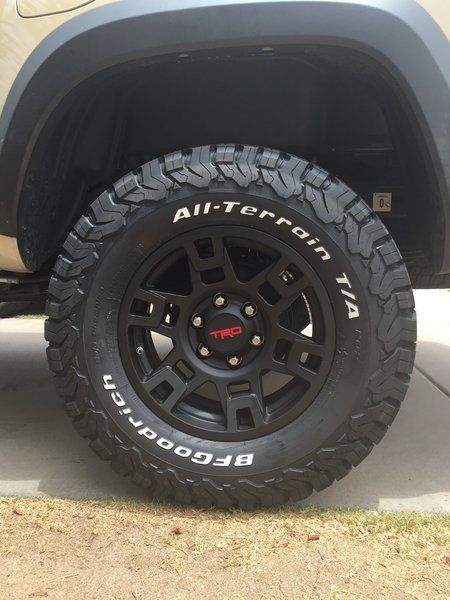 17" TRD Pro rims and BFG AT TKO2s... | Page 18 | Tacoma World Jeep Silhouette, Trd Pro Wheels, Tacoma Wheels, Toyota Tacoma Mods, Tacoma Accessories, Accessoires 4x4, Tacoma Mods, Toyota Tacoma Trd Pro, Tacoma World