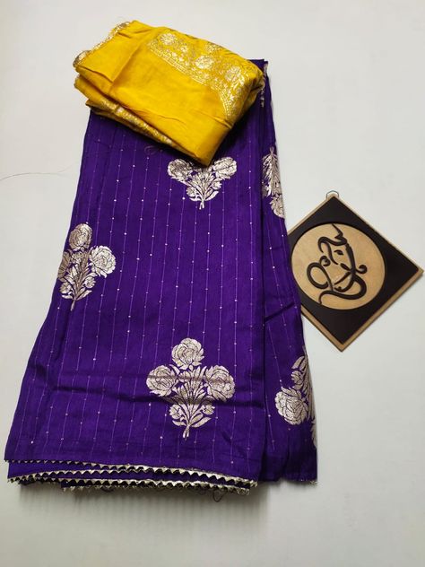 Dark Purple Saree Blouse Combination, Purple Contrast Color Combinations Dress, Saree Combinations Color Combos, New Model Sarees, Purple Contrast Color, Sequence Sarees, Moonga Silk Sarees, Hindu Names, Blue Contrast Color