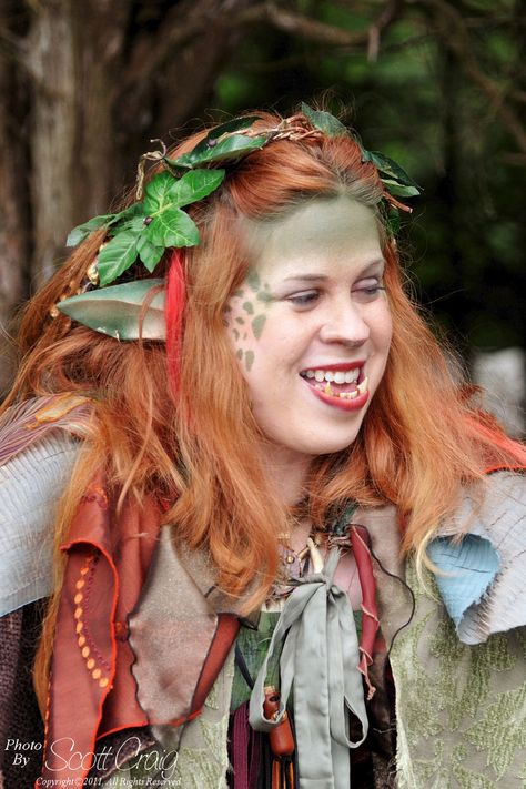 Goblin Costume Women, Druid Makeup, Graftobian Makeup, Goblin Makeup, Larp Makeup, Orc Costume, Goblin Costume, Elven Makeup, Faerie Costume