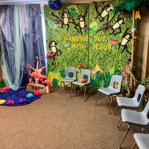 #vbs #vbs2019 #inthewild #vacationbibleschool Vbs Wild Life From Grow Kids 2023, Wild Live Vbs 2024, Wild About Jesus Vbs, Wildlive Vbs, Vbs Safari Theme, Jungle Journey Vbs, Safari Vbs, Jungle Camp, Safari Birthday Party Ideas