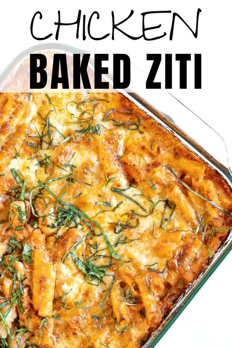 Chicken Baked Ziti, Chicken Ziti, Baked Ziti With Chicken, Ground Turkey Pasta, Ricotta Stuffed Chicken, Healthy Casserole, Healthy Casserole Recipes, Ziti Recipes, Chicken Baked