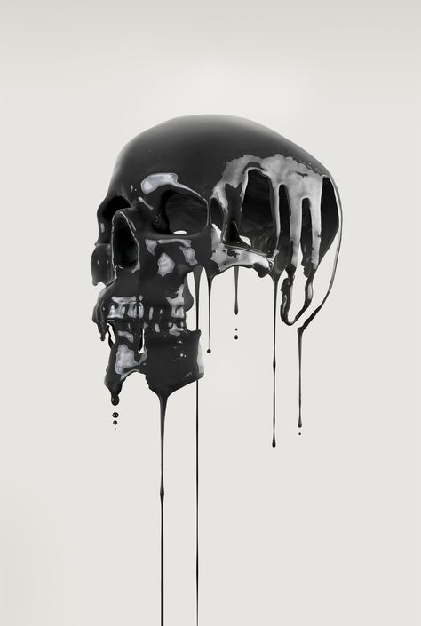 Artificial Anatomy: human / form / skull / liquid / drip / layered / surface / texture / volume CREDIT: Paul Hollingworth Skull Reference, Creation Art, Skull Artwork, Wallpaper Animes, A Skull, Skull Tattoos, Skull And Bones, Skull Design, Aluminum Prints