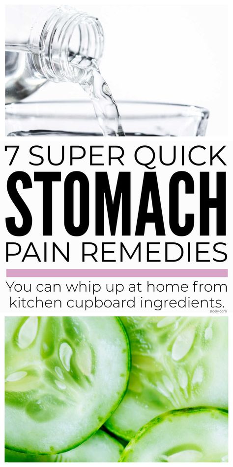 Super quick homemade stomach pain remedies you can make at home from natural ingredients you already have in your kitchen cupboard to relieve gas, reflux, indigestion, stomach ache and bloating fast. #stomachpain #stomachache #stomachrelief #stomachremedy #stomachremedies Remedies For Stomach Ache, Stomach Pain Remedies, Stomach Pain Relief, Stomach Ache Remedy, Indigestion Relief, Indigestion Remedies, Stomach Remedies, Getting Rid Of Gas, Relieve Gas