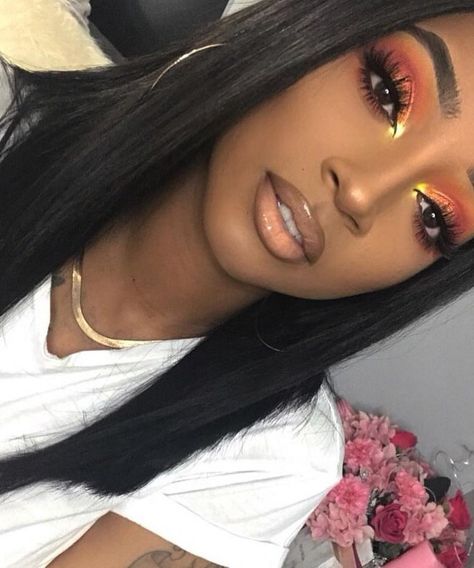 Black Hair And Makeup, New Year's Makeup, Casual Makeup, Black Women Makeup, Braut Make-up, Makeup On Fleek, Dark Skin Makeup, Makeup For Black Women, Makeup Pictures