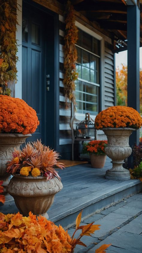 Transform your outdoor space into the ultimate autumn garden with these aesthetic party ideas decorations illustrations pots wedding designs flowers and more Whether you're planning a UK wedding or a cozy fall gathering get inspired with these stunning autumn illustrations and creative outdoor decor inspiration for a truly picturesque setting Browse through beautiful flower arrangements stylish party outfits painting ideas and plant tips to create the perfect autumn vibe in y Autumn Cottage Garden, Autumn Garden Ideas, Stylish Party Outfits, Autumn House Aesthetic Exterior, Autumn Garden Aesthetic, Blue And Orange Autumn Aesthetic, Aesthetic Party Ideas, Autumn Garden Centre Displays, Autumn Illustrations