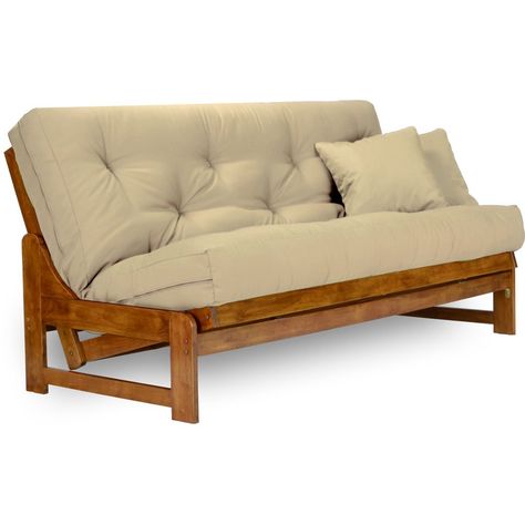 PRICES MAY VARY. 100% solid hardwood futon frame - finished seat and back decks Three position frame easily goes from upright to reclined to bed Complete futon set - futon frame and made in USA solid covered futon mattress ★ ★ Exclusive 5 Year Limited Manufacturer's Warranty on the Futon Frame and 4 Year Limited Manufacturer's Warranty on the Mattress. ★ ★ The Armless Arden Futon Set is your solution to smaller spaces in search of a comfortable sleeper. Simple in design, its uncluttered lines is Wood Futon, Wood Futon Frame, Queen Size Futon, Best Futon, Queen Futon, Diy Futon, Full Size Futon, Futon Frames, Futon Decor