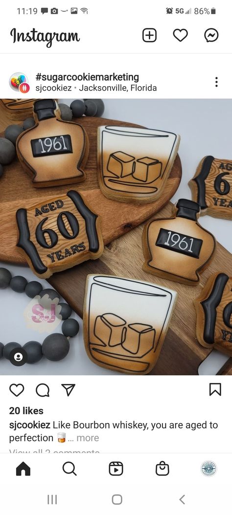 Bourbon Themed Birthday Party Decor, 30th Birthday Bourbon Theme, Bourbon Themed Cookies, Bourbon Themed 40th Birthday Party, Bourbon Cookies Decorated, Bourbon Cookies Recipe, Bourbon Cookies, 50th Birthday Party Themes, Bourbon Biscuits