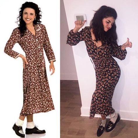 Elaine Benes Elaine Benes Halloween Costume, Seinfeld Costume, Seinfeld Party, Funny Halloween Costumes For Women, Work Appropriate Halloween Costumes, Iconic Costumes, Witches Brooms, Elaine Benes, Iconic Halloween Costumes