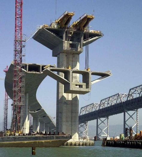 Bridges Architecture, Bridge Engineering, Ing Civil, Bridge Structure, Architecture Blueprints, Civil Engineering Construction, Civil Engineering Design, Bridge Construction, Civil Construction