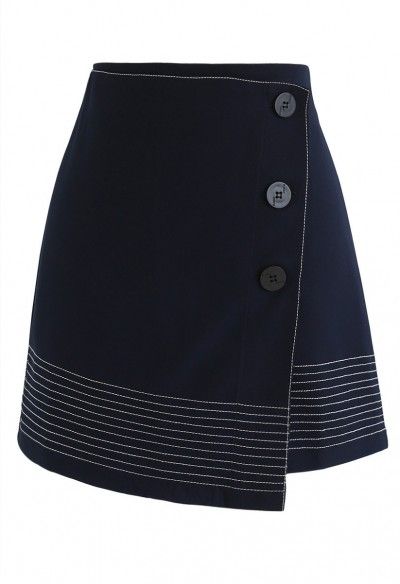 Work it Out Flap Bud Skirt in Navy Knitting Skirt, Xhosa Attire, Skirt Outfit Ideas, African Traditional Wear, Shweshwe Dresses, Skirt Inspiration, Unique Skirts, African Traditional Dresses, Navy Skirt