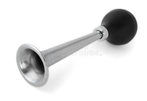 Air horn. Silver vintage bicycle air horn isolated on white , #AFF, #Silver, #vintage, #Air, #horn, #isolated #ad Air Horn, Vintage Bicycle, Vintage Air, Vintage Bicycles, White Image, Ice Cream Scoop, Art Sketches, Horn, Photo Image