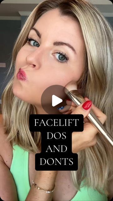 Chelsea Bare on Instagram: "As always, makeup is PREFERENCE! 🩷 If you are trying to go for a slimming, lifted effect- try these tips! #facelift #faceliftwithmakeup #over30 #over40 #over50 #matureskin #makeuptips #funwithmakeup #makeupdosanddonts #easymakeup #creammakeup #iiidfoundation #seint #makeupforbeginners" Facelift Makeup Tutorial, Waitress Makeup, Facelift Makeup, Slim Your Face, Application Ideas, Holiday Hacks, Makeup Over 40, How To Apply Blush, Photoshoot Makeup