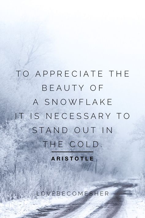 Snowfall Quotes, Winter Cold Quotes, Seasonal Bucket List, Cold Quotes, Winter Quote, Snow Quotes, Aristotle Quotes, Season Quotes, Weather Quotes