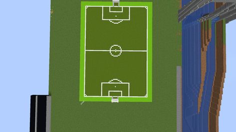 Minecraft Football Field, Minecraft Stadium, Amazing Minecraft, Minecraft Inspo, Football Stadium, Football Stadiums, Minecraft 1, Minecraft Ideas, Football Field