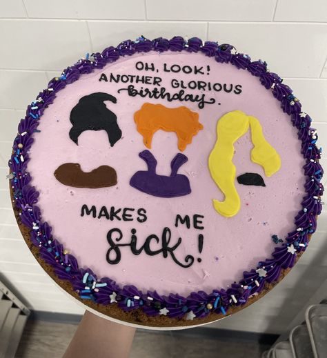 Hocus Pocus Birthday, Birthday Cookie Cake, Hocus Pocus Party, The Perfect Cookie, Christmas Baking Recipes, Birthday Cookie, Cakes And Cookies, Big Cookie, Cake Pricing