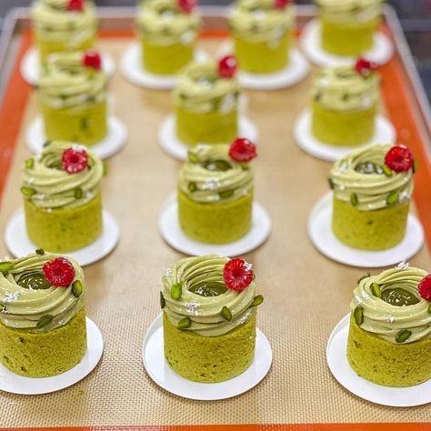 Mousse Plating Ideas, Italian Plated Desserts, Catering Dessert Ideas, Innovative Desserts, Gourmet Desserts Presentation, Fancy Desserts Presentation, Pistachio And Raspberry, Pistachio Praline, Trending Desserts