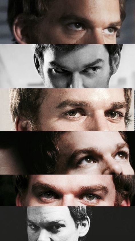 Dexter eye collage wallpaper Dexter Morgan Quotes, Dexter Wallpaper, Blade Runner Wallpaper, Dexter Poster, Eye Collage, Christian Camargo, Funny Job Titles, Pacey Witter, Job Titles