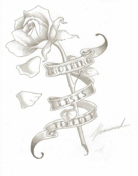 Nothings Forever Tattoo, Forever Tattoo, Pencil Drawing Images, Sketch Tattoo, Bee Tattoo, Sketch Ideas, Drawing Images, S Tattoo, Tattoo Inspo