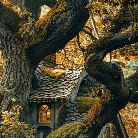 Radagast House, Fae Cottage, Radagast The Brown, Wizard House, Cosy Cottage, Cottage Aesthetic, Brown House, Home Cozy, Old Home