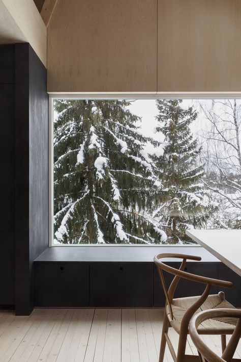 Gallery of House of Many-Worlds / Austigard Arkitektur - 6 Norwegian Home, Norway House, Nordic Winter, Window Types, Modern Windows, Picture Windows, Scandinavian Interior, Scandinavian Home, Built In Storage