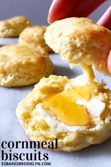 Cornmeal Biscuits | e2 bakes brooklyn Cornmeal Biscuits Recipe, Cornmeal Biscuits, Cornmeal Cornbread, Bread Salad Recipe, Hostess Wanted, Chili Salad, Cornmeal Recipes, Best Cornbread Recipe, Biscuit Bread