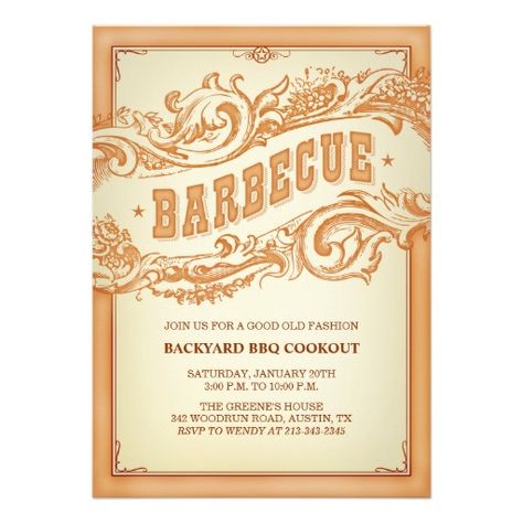 Authentic Old Western BBQ Invitation http://www.zazzle.com/authentic_old_western_bbq_invitation-161972170503087037?rf=238312613581490875 Western Engagement Party, Western Bbq, Western Invitations, Country Invitations, Western Engagement, Dinner Invitation Template, Old Western, Bbq Invitation, Western Parties